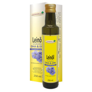 Adrisan Leinöl mit DHA & EPA 250 ml –...